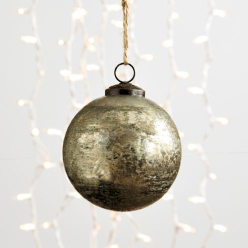 Antiqued Mercury Glass Ornaments - Set of 6 | Ballard Designs