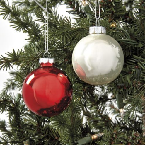Suzanne Kasler Red and White Accent Ornaments - Set of 24 | Ballard Designs