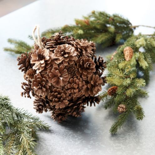 Pine Cone Ball Christmas Ornaments