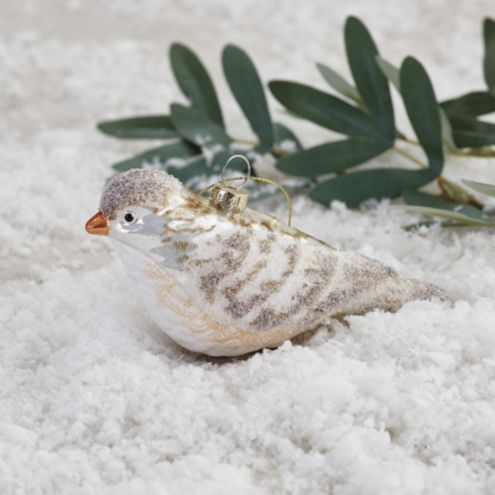 Snowy Bird Ornament