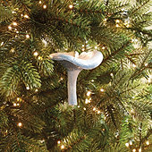 Indigo Mushroom Ornament