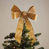 Holiday Bow Tree Topper