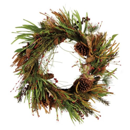 Highland Mixed Greenery Wreath | Ballard Designs