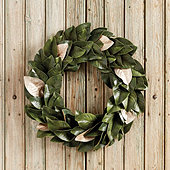 Southern Magnolia Gold Accent Wreath