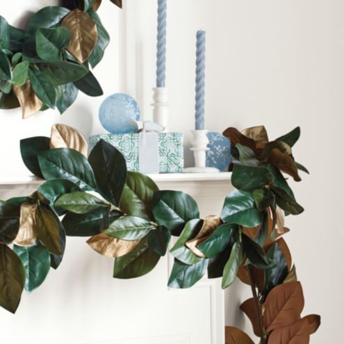 Gold Magnolia Leaf Garland