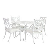 Maison 5-Piece Round Dining Set with Cushions