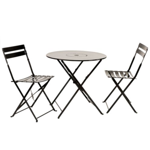 Round folding discount table with chairs