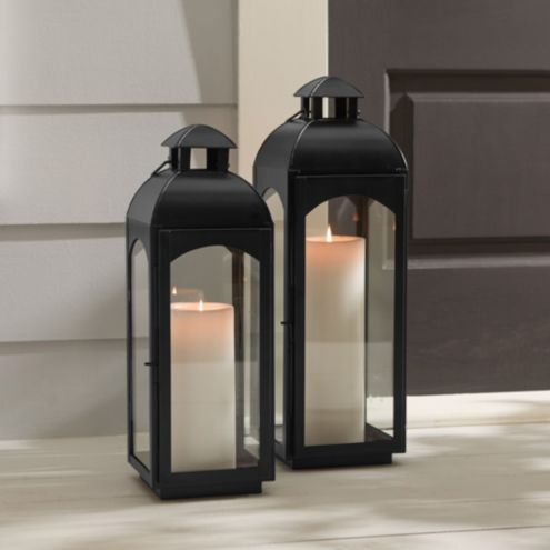 Fatima Lantern with Tempered Glass Panes & Vented Cupola for Pillar Candles