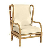 Ceylon Box Edge Wingback Chair Cushion
