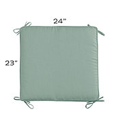 Replacement Ottoman Cushion Cover Box Edge with Zipper - 24x23 - Select Colors