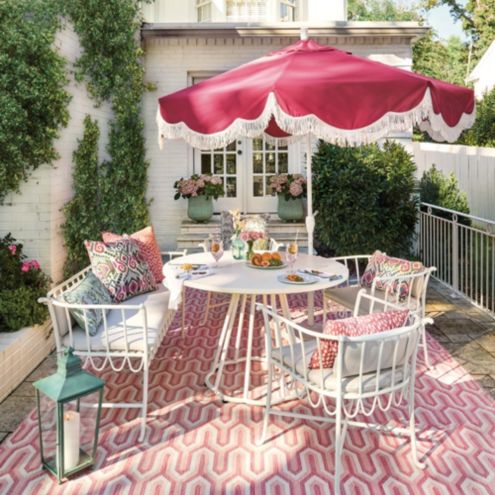 hot pink patio umbrella Business & Pleasure Co. The Club have accessory! OGETFUUR 7.5 ft. Hawaiian Style