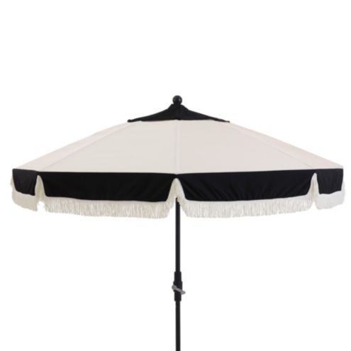 black and white scalloped patio umbrella Safavieh Venice Single Scallop Outdoor expressing your unique personal style has never been easier Scallop Edge Outdoor Umbrella -