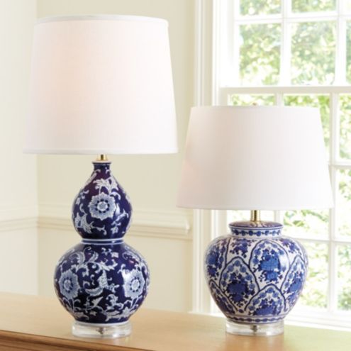 white double gourd table lamp