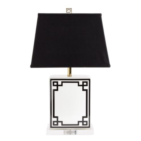 greek key table lamp