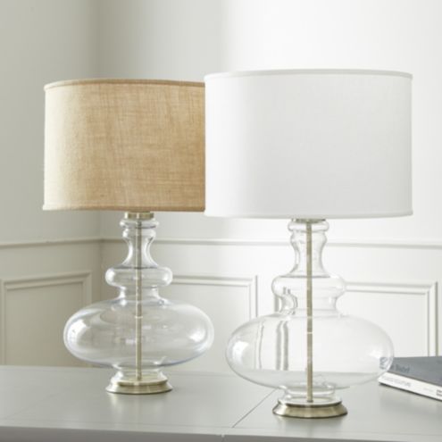 Lila Blown Glass Table Lamp and Base