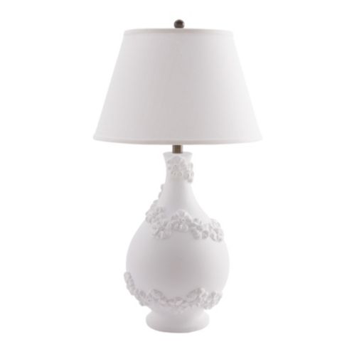 Aesthetic Conical Shade Lamp with White Marble Base - WallMantra