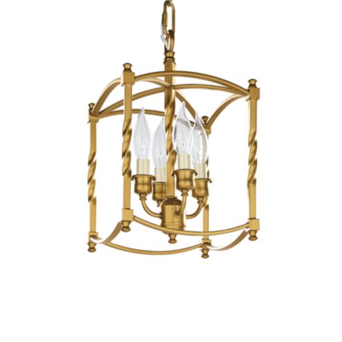 Carriage House Small Pendant - Brass