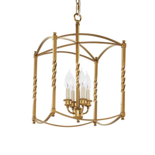 Carriage House Large Pendant - Brass