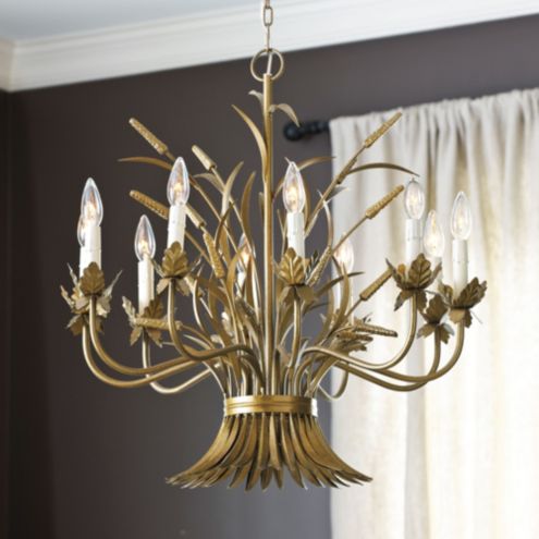 Wheat Sheath Chandelier 10 Light 