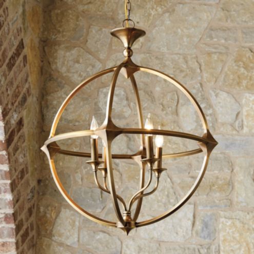 Casa Florentina Lando Orb 4-Light Chandelier