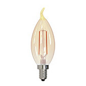 2.5 LED Filament Dimmable Point Candelabra Bulb