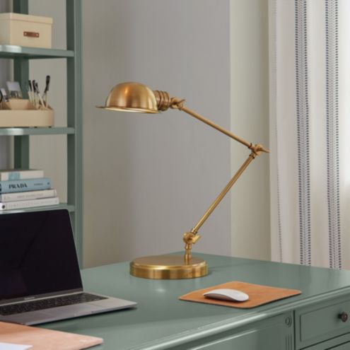 Brass task best sale table lamp