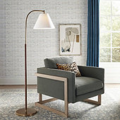 Brittan Leather Wrapped Floor Lamp