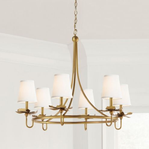 brass chandelier