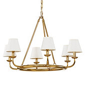 Leigh 6-Light Chandelier with Shades