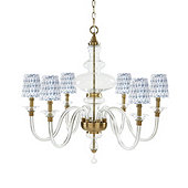 Mila Blown Glass Chandelier with Shades