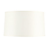 Couture Modern Drum Shade - White Linen