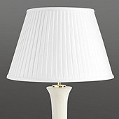 Linen Side Pleat Empire Lamp Shade