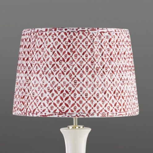 Macey Trellis Pleated Drum Lamp Shade