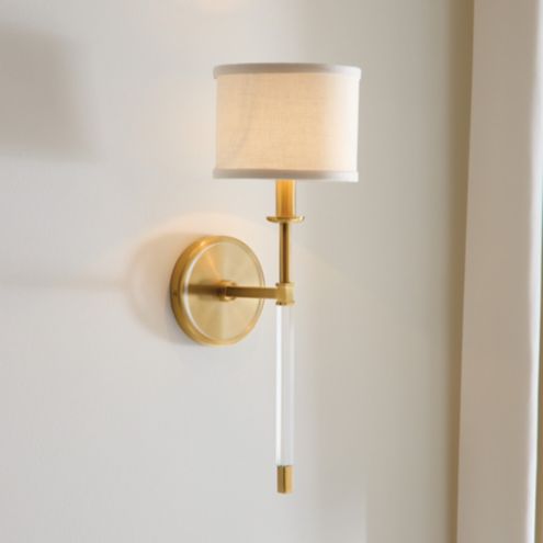 Lucite on sale wall sconce