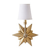 Luna 1-Light Star Sconce with Shade