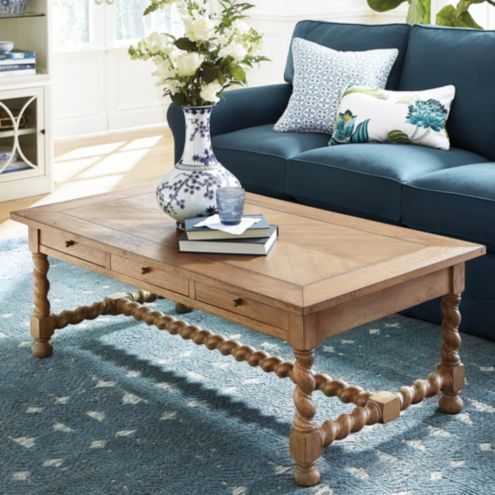 Spindle leg store coffee table