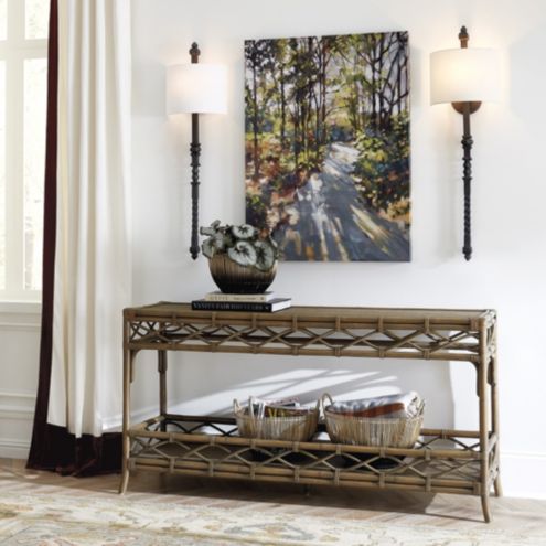 Kenya Rattan Console Table