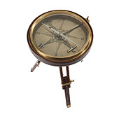 Compass Side Table - Walnut