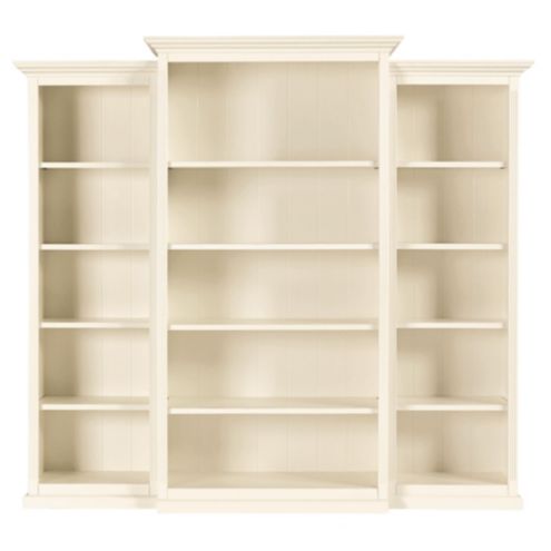 Tuscan 3-piece 94” Bookcase Wall and Ladder