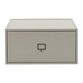 Abbeville 1-Drawer Cabinet - Gray