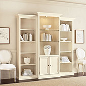 Tuscan 3-Piece Bookcase with Cabinet