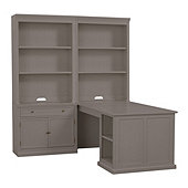 Tuscan Return Group with Shelves Small - Warm Gray