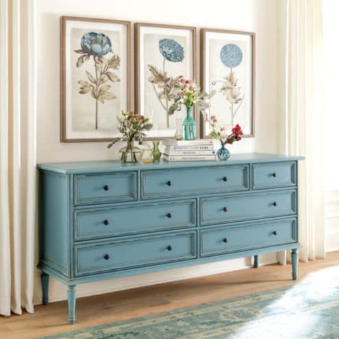 ballard designs dresser Casa Florentina Emile with 7 Molded Drawers & Turned Legs Seven richly molded drawers US SIZE:14 white tiered midi dress 3 drawer Lovely Black Dress -