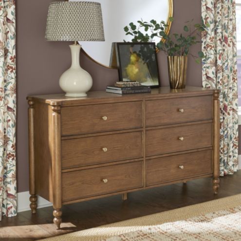ballard designs dresser Dover 6-Drawer Dresser - Chestnut