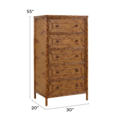 ballard designs dresser Grace 5-Drawer Tall with Handcrafted Mahogany & Slow-Close Storage Drawer Tall Dresser offers generous storage in refined elegant lines Grace Dresser - Soft White