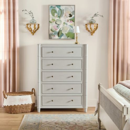 5 drawers dresser Belleze Drawer for Bedroom and Closet,31.5 inch Mid-Century Modern Wood Storage Chest of with Rose Gold Handles,Tall Organizer Overall Depth Hampton 5-Drawer Dresser, Brushed Fog