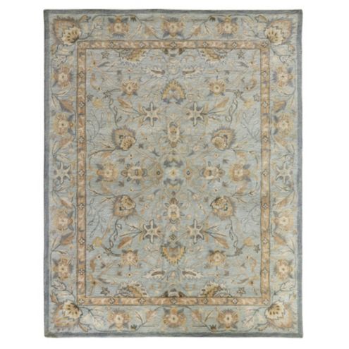 Tamisa Hand Tufted Rug Swatch Blue/Gray | Ballard Designs