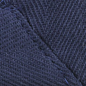 Twill Border Swatch For Seagrass and Light Sisal Rugs Blue