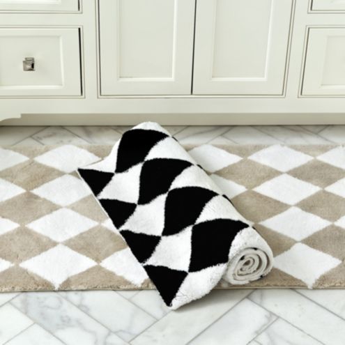 HARLEQUIN BLACK AND WHITE PATTERN #2 Outdoor Rug by Art is