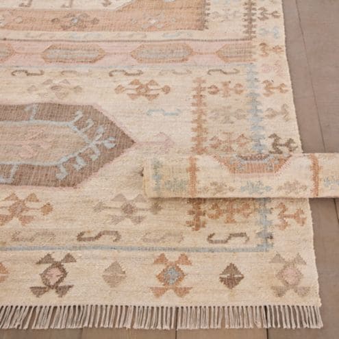 Axel Natural Fiber Rug with Handwoven Jute & Triple Medallion Motif